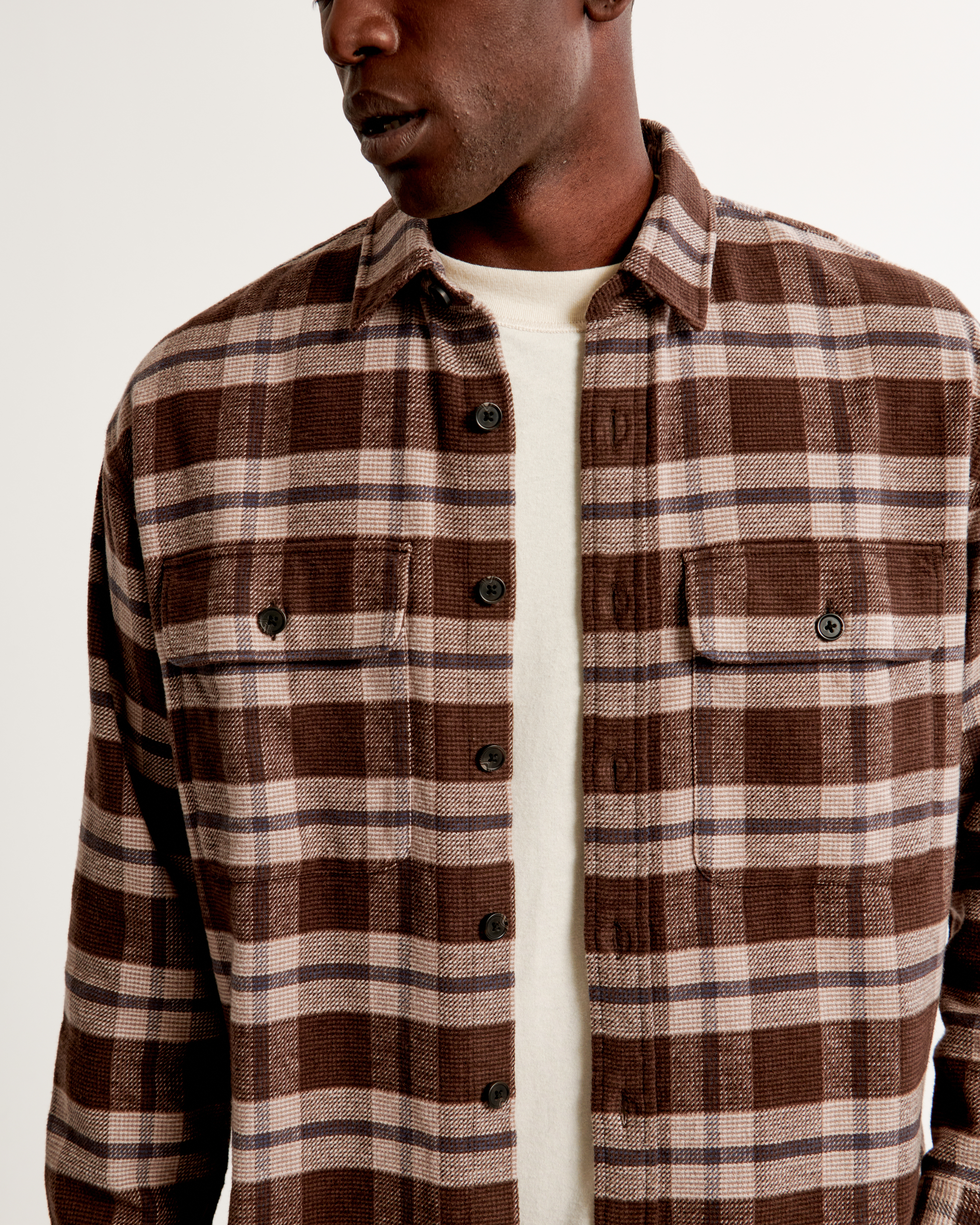 Men s 90s Oversized Flannel Men s Clearance Abercrombie