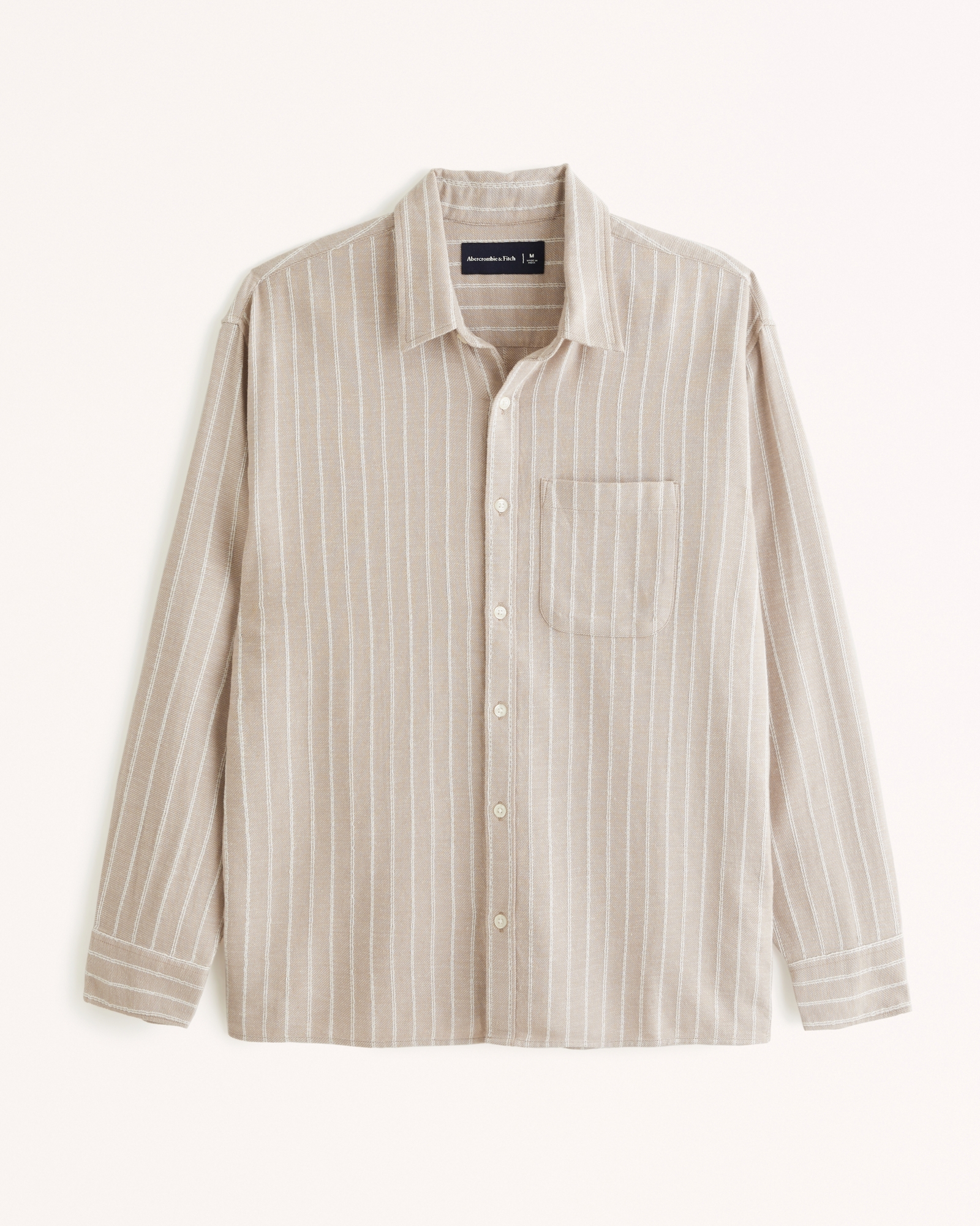 Camisa High Button Shirt Burning Beige