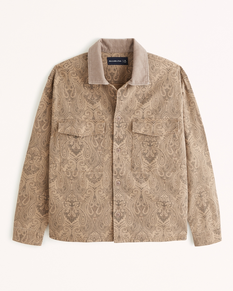 Men's Twill Tapestry Shirt Jacket | Men's Up To 25% Off Select