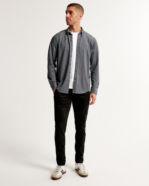 Long-Sleeve Performance Button-Up Shirt