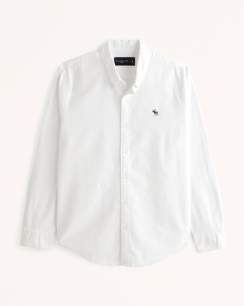 Men's Elevated Icon Oxford Shirt | Men's Tops | Abercrombie.com