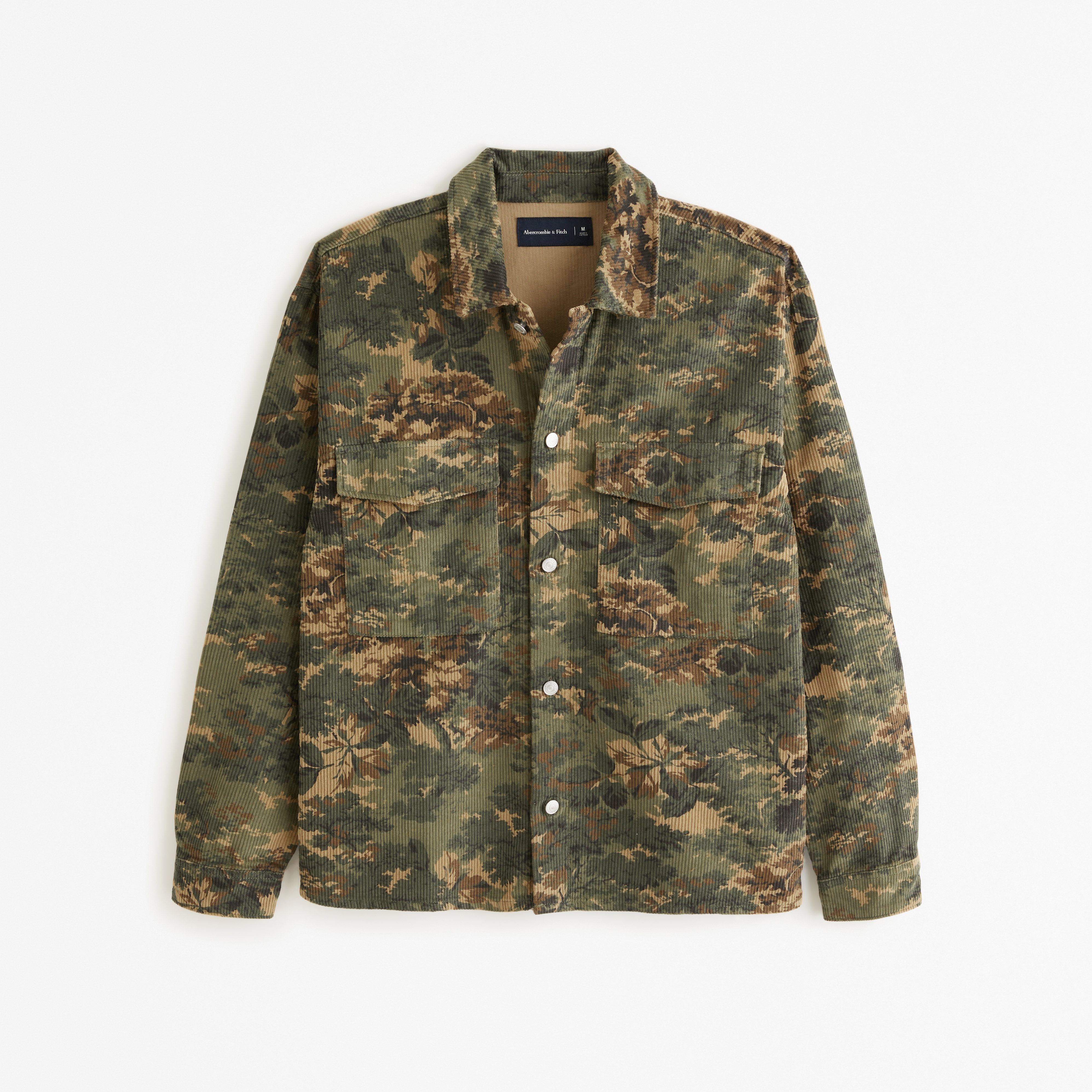 Mens camo shirt on sale jacket