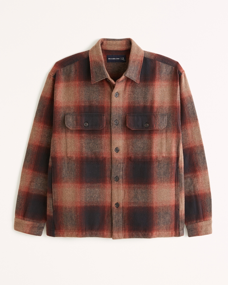 Abercrombie flannel jacket hotsell