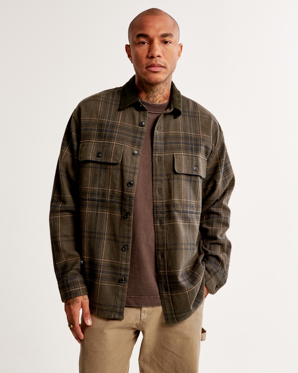 Men's Flannel Shirts | Abercrombie u0026 Fitch