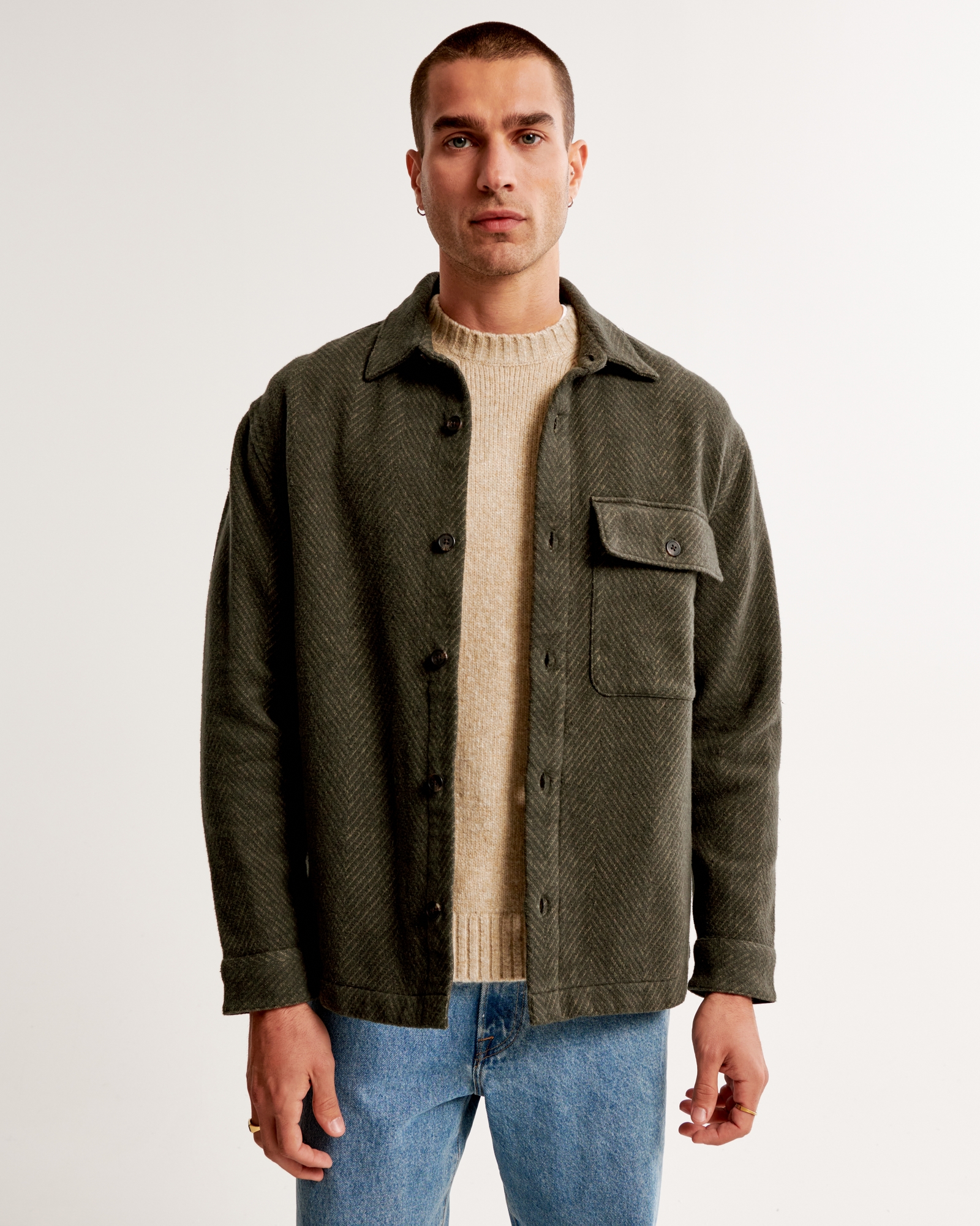 Heavyweight Flannel Shirt Jacket