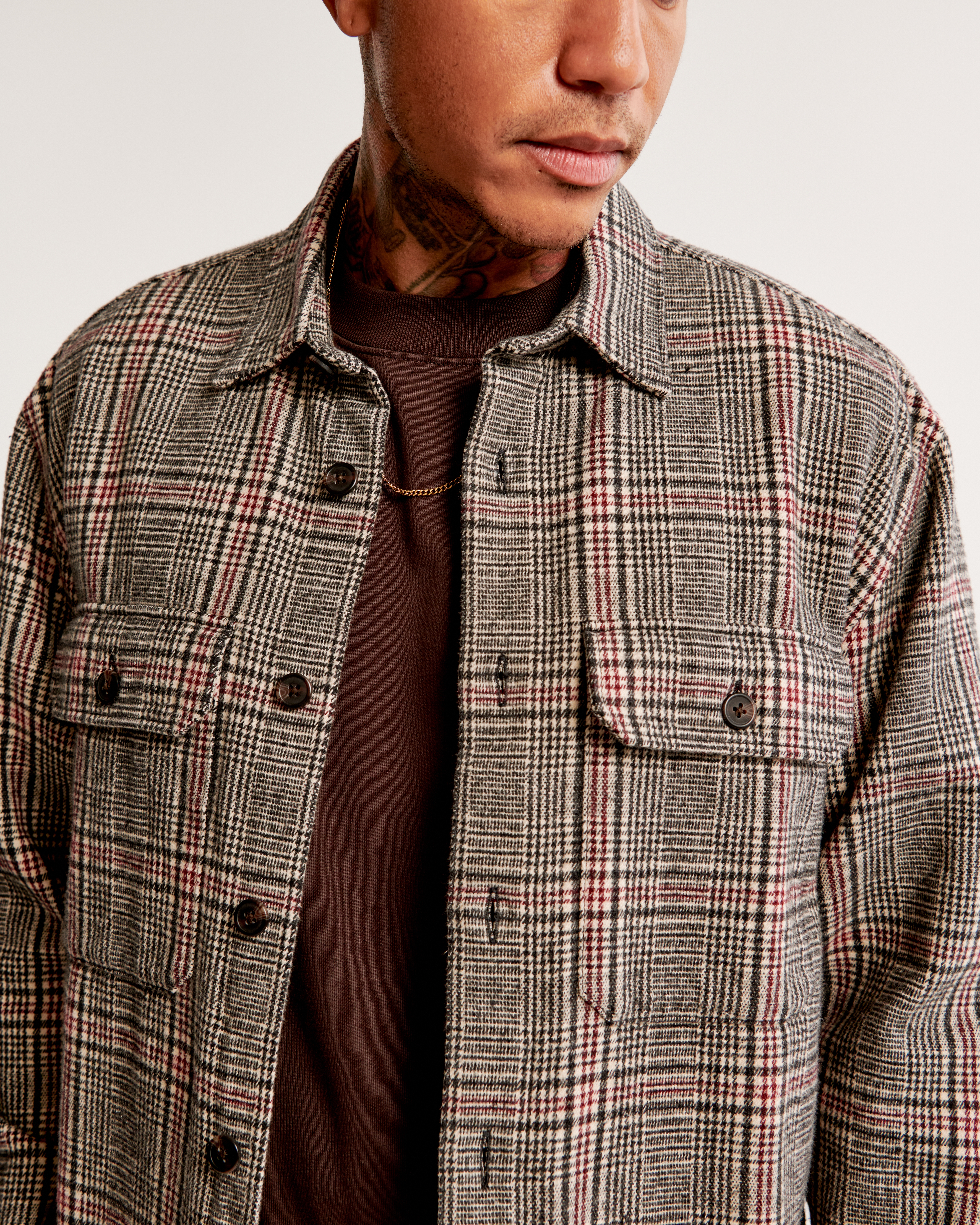 Thick best sale flannel coat