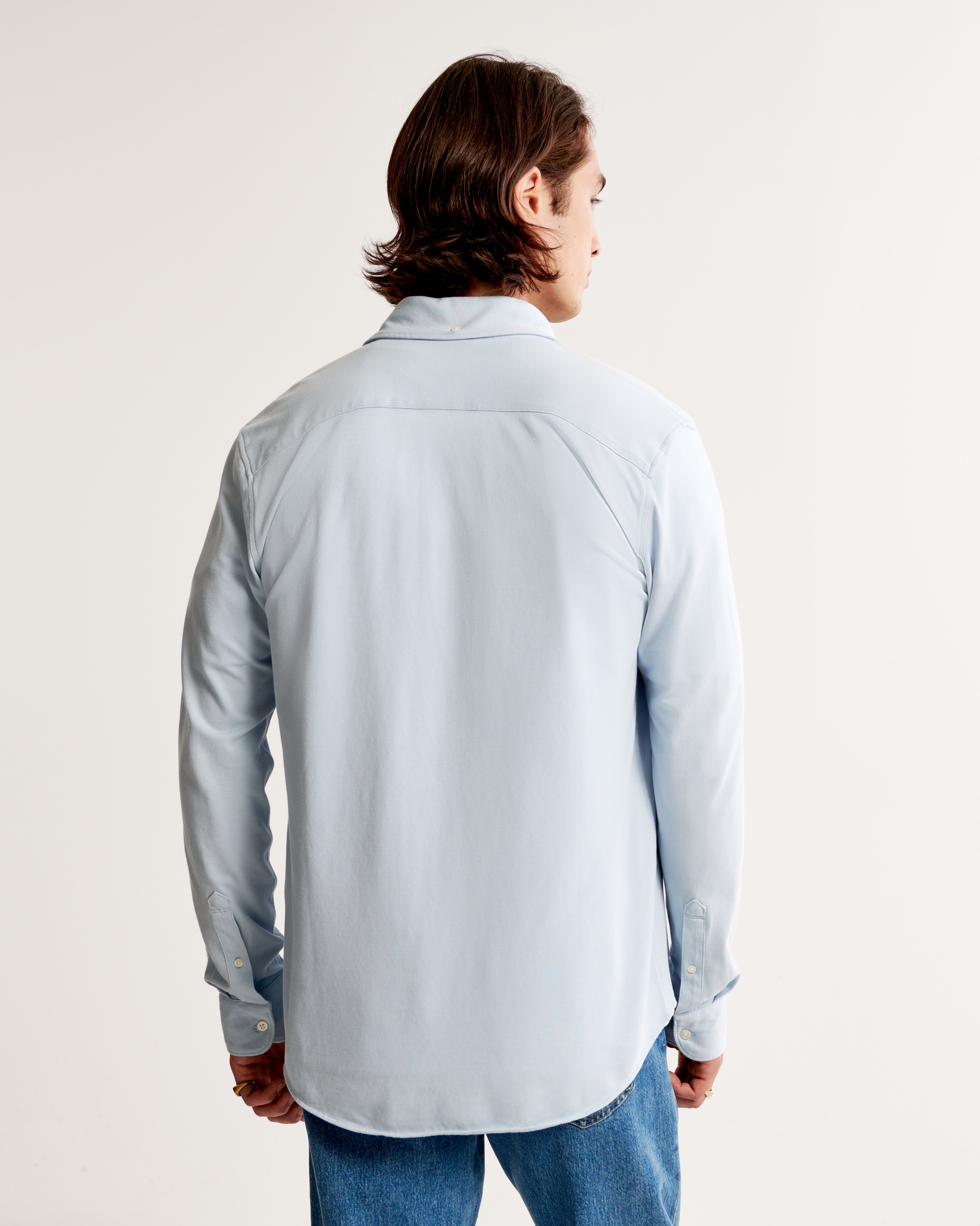 Men's Long-Sleeve Performance Button-Up Shirt | Men's Clearance