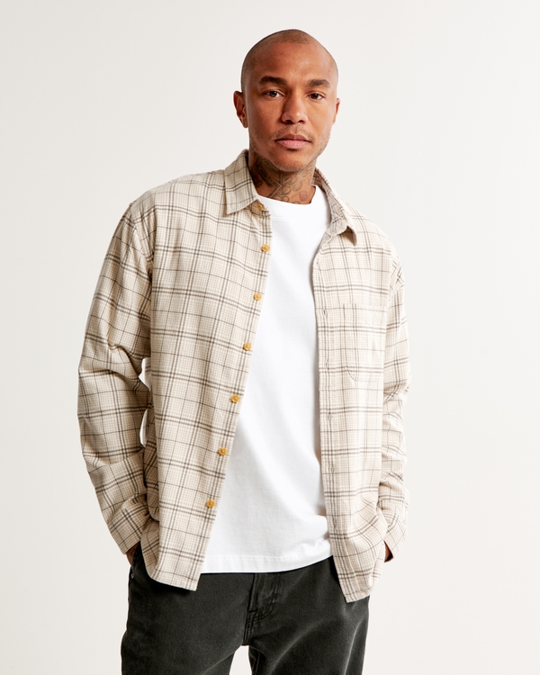 Men's Flannel Shirts | Abercrombie u0026 Fitch