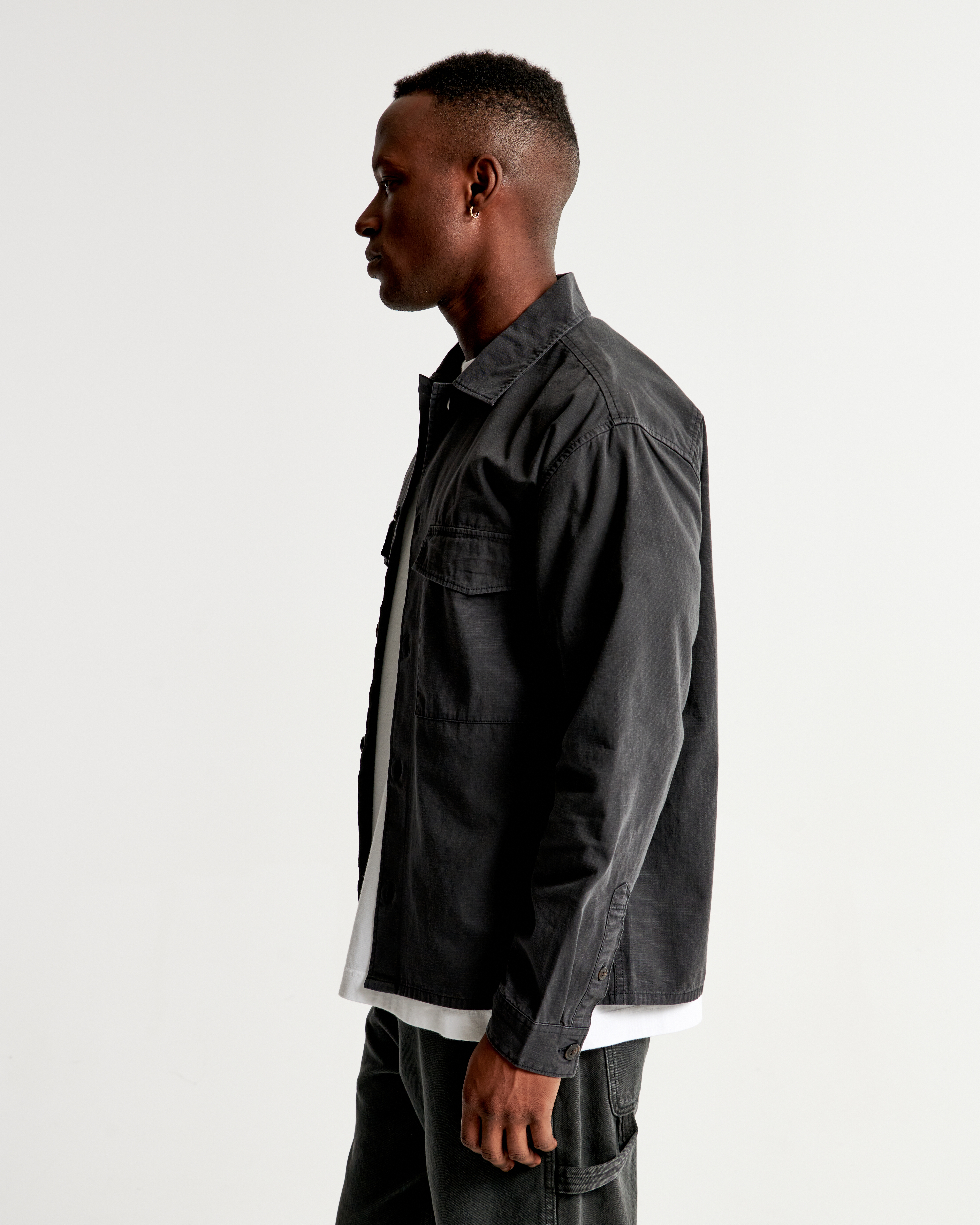 Hollister twill outlet jacket