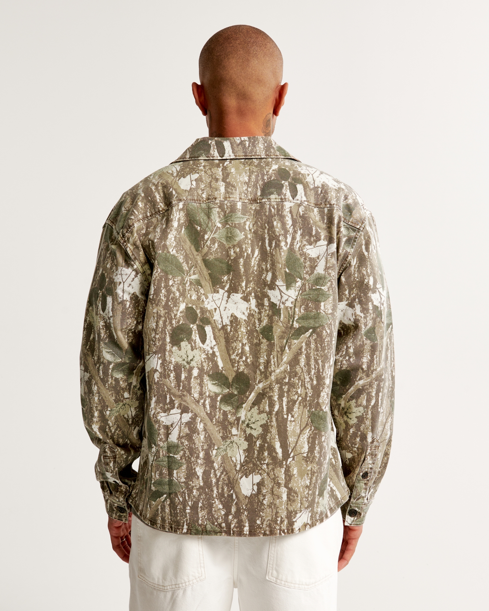 ABERCROMBIE & FITCH NOONMARK SHIRT JACKET CAMO MENS SIZE MEDIUM