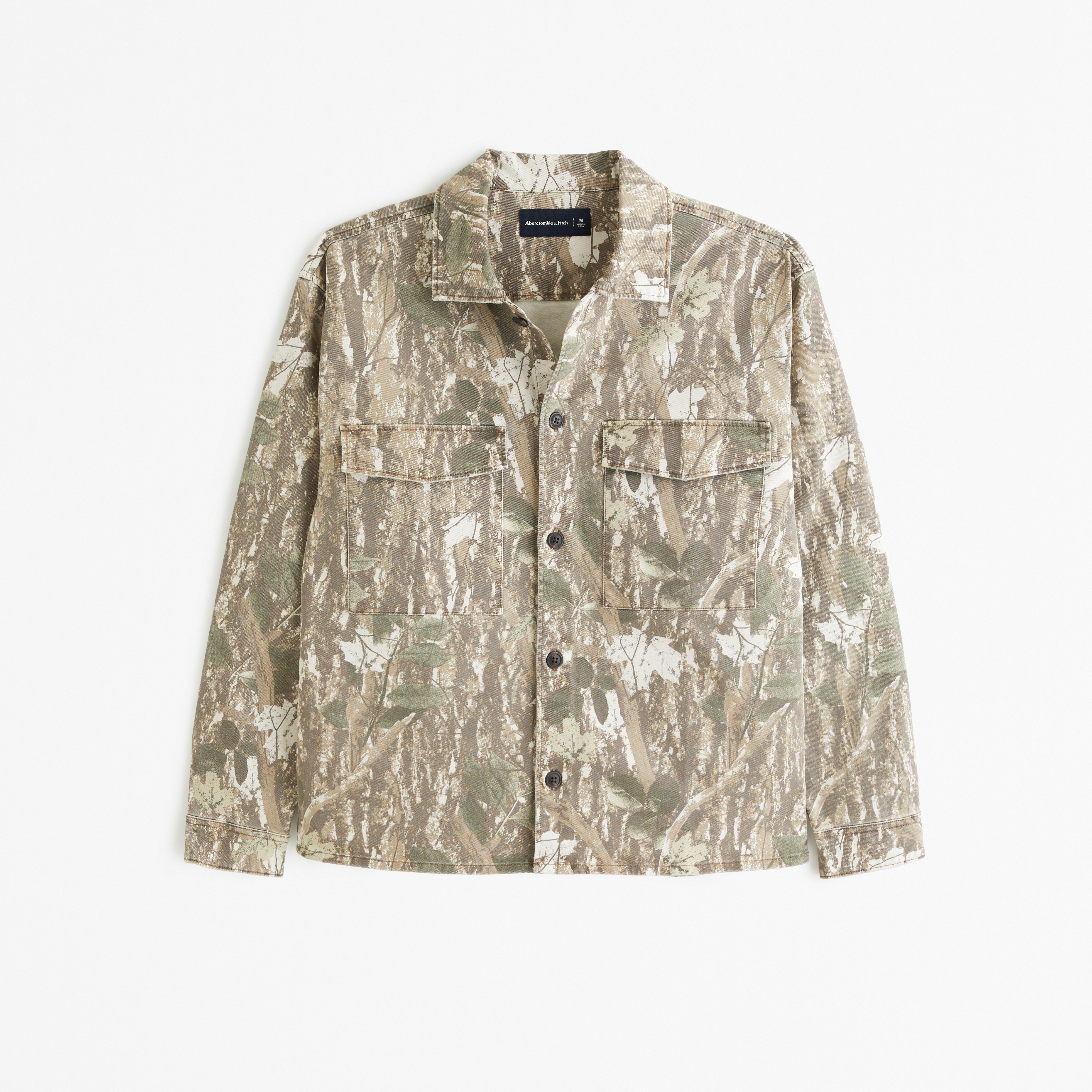 Men's Twill Shirt Jacket | Men's Clearance | Abercrombie.com