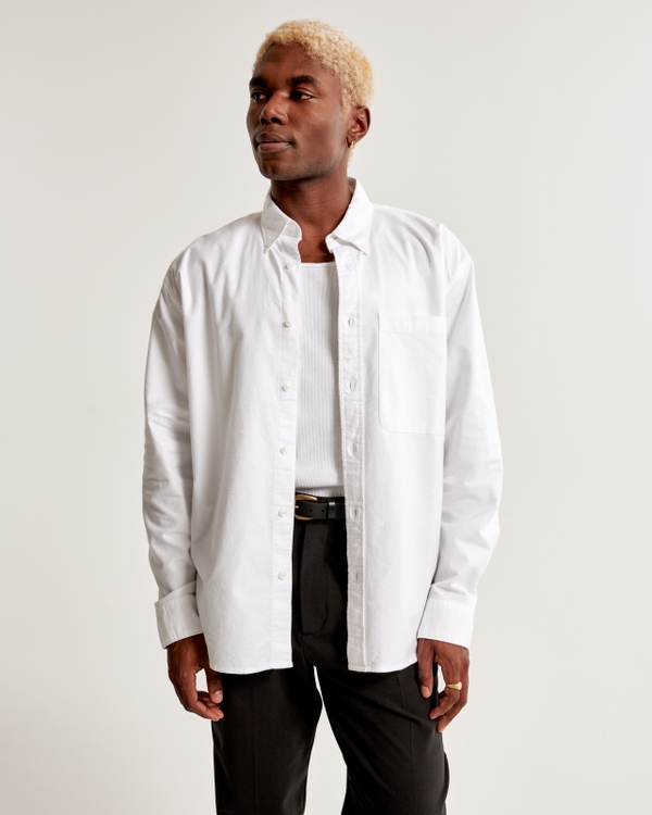 Buy Textured Formal Shirt with Long Sleeves and Button Closure