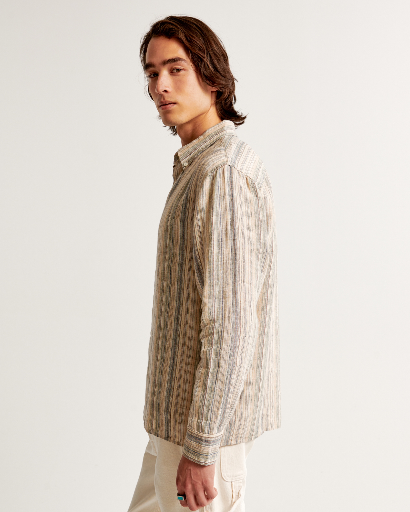 Linen Button-Up Shirt