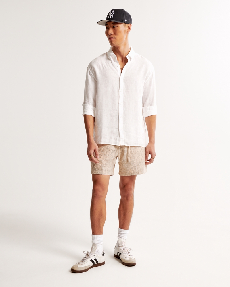 Linen Button-Up Shirt