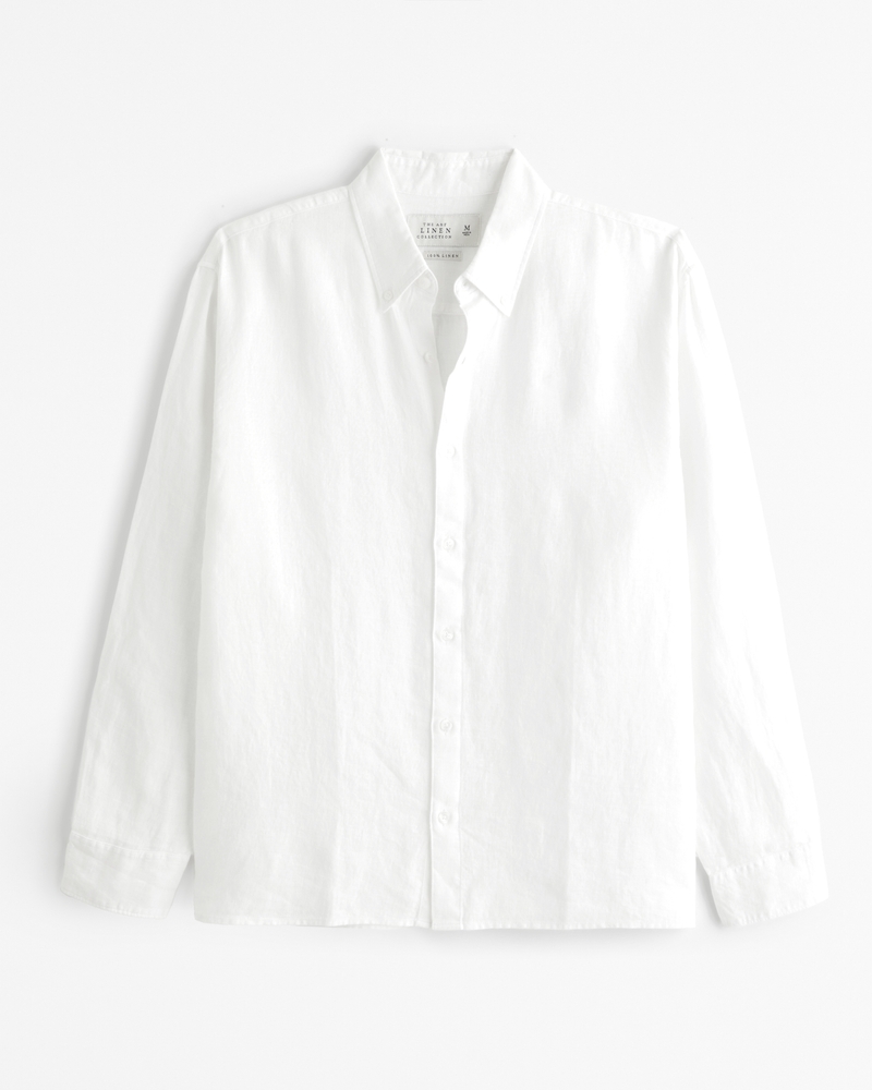 White Linen Shirt-