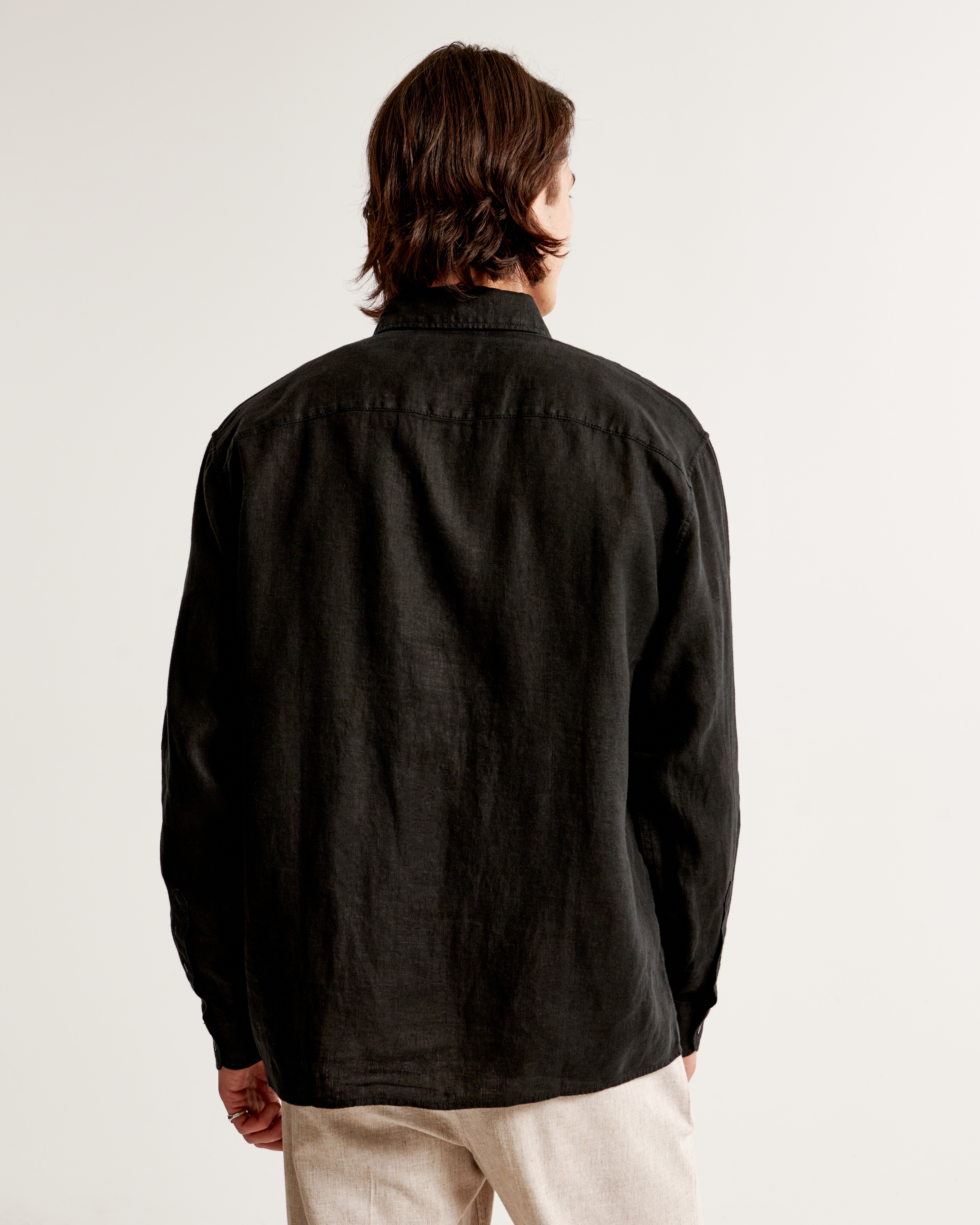 Men's Linen Button-Up Shirt | Men's Clearance | Abercrombie.com