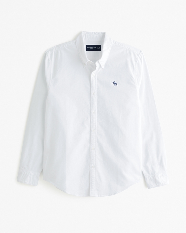 Elevated Icon Oxford Shirt, White