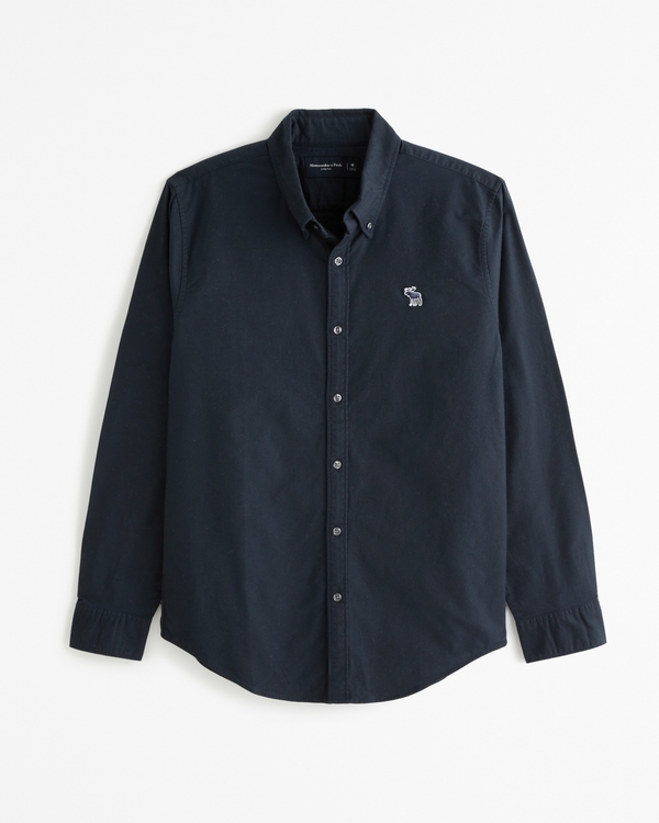 Elevated Icon Oxford Shirt, Navy Blue