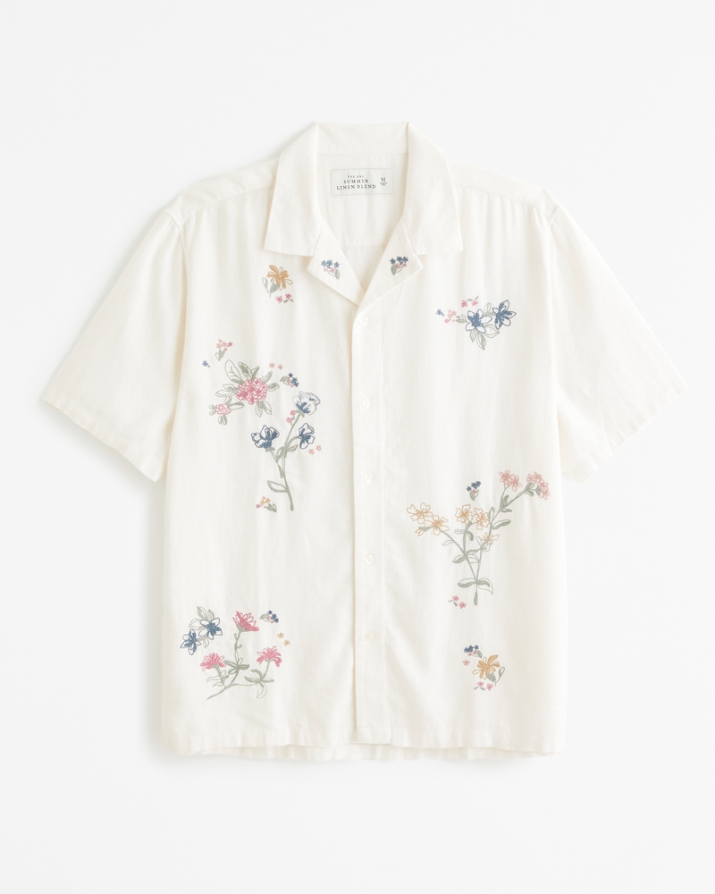 Bouvier Embroidered Linen Shirt