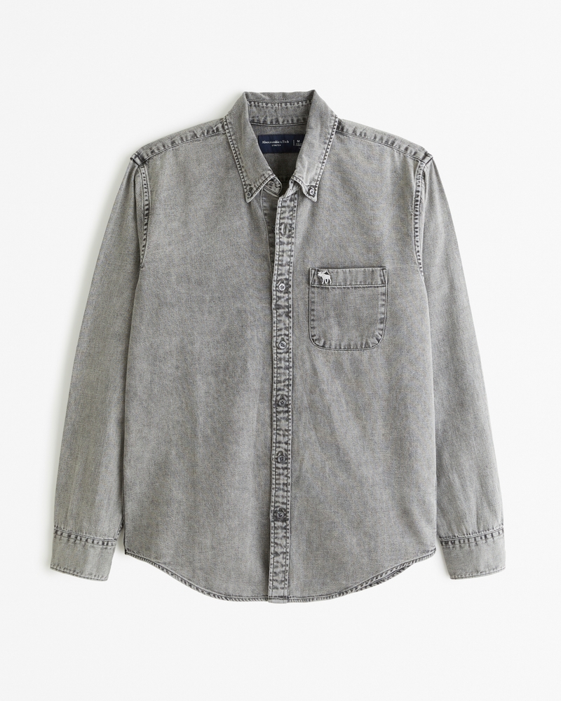 メンズ デニム アイコン ボタンアップシャツ | メンズ セール
