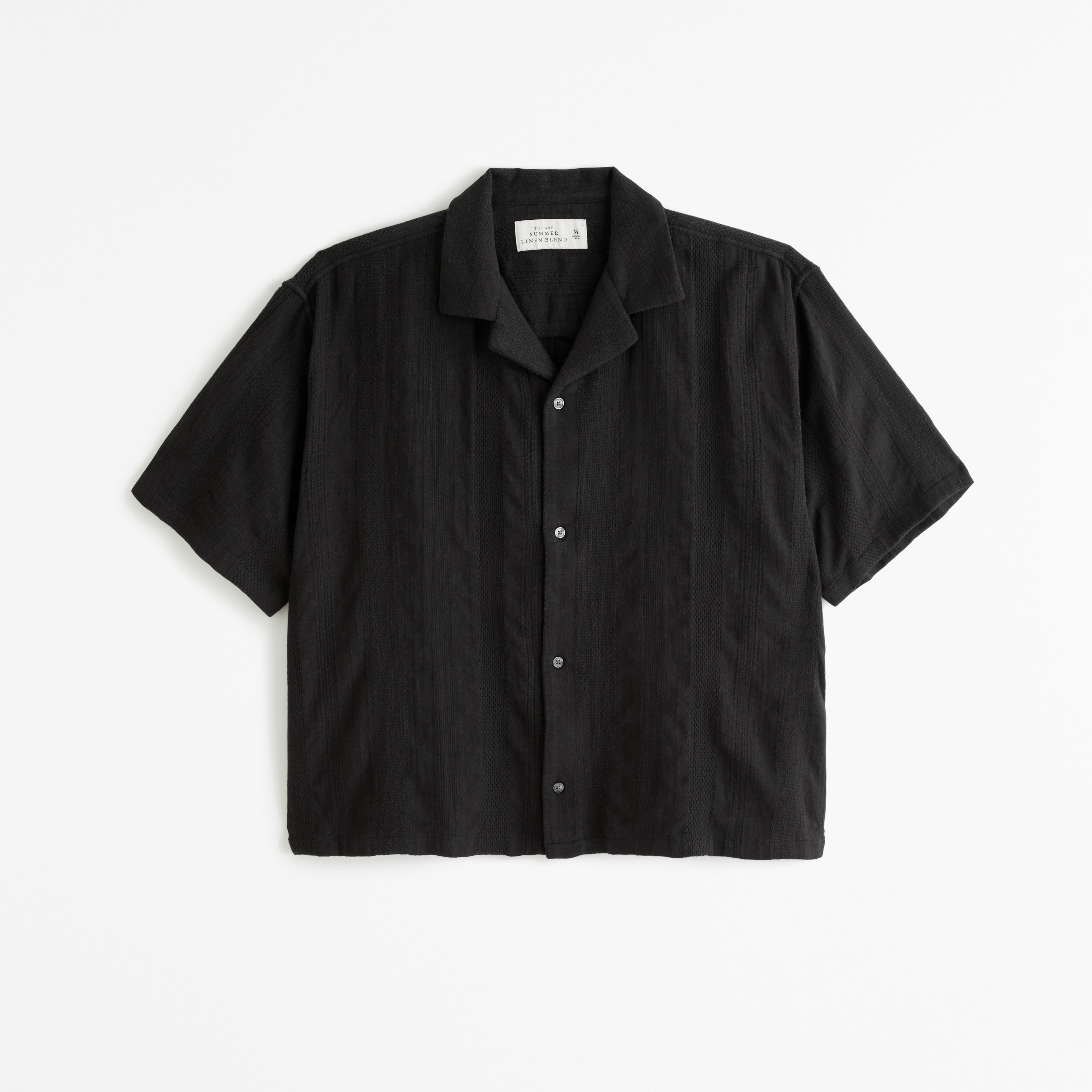 T-shirt Col V Albert Cummings - Taille M, Noir, 100% Coton - Neuf Sans étiquettes (Hanes Tagless)