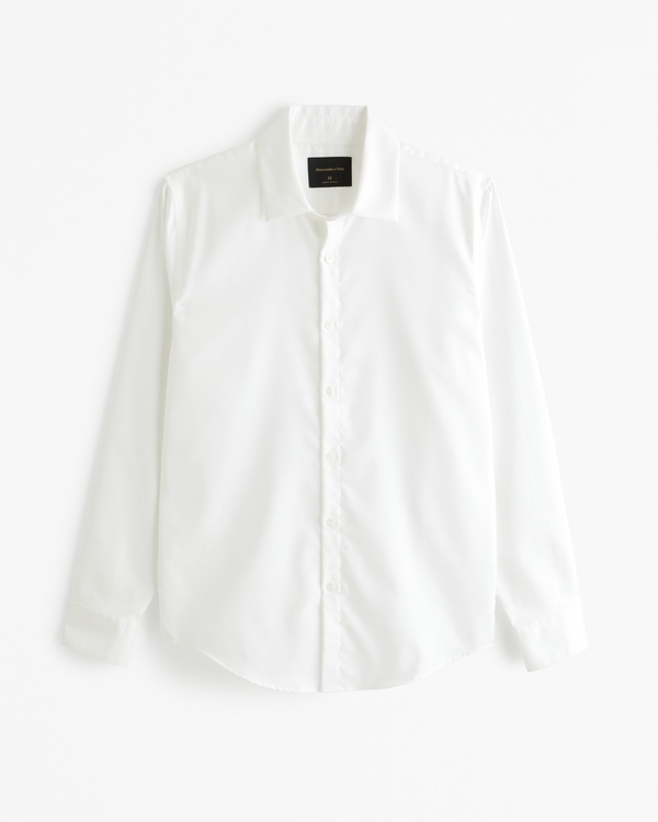 Elegantes Anzughemd, White