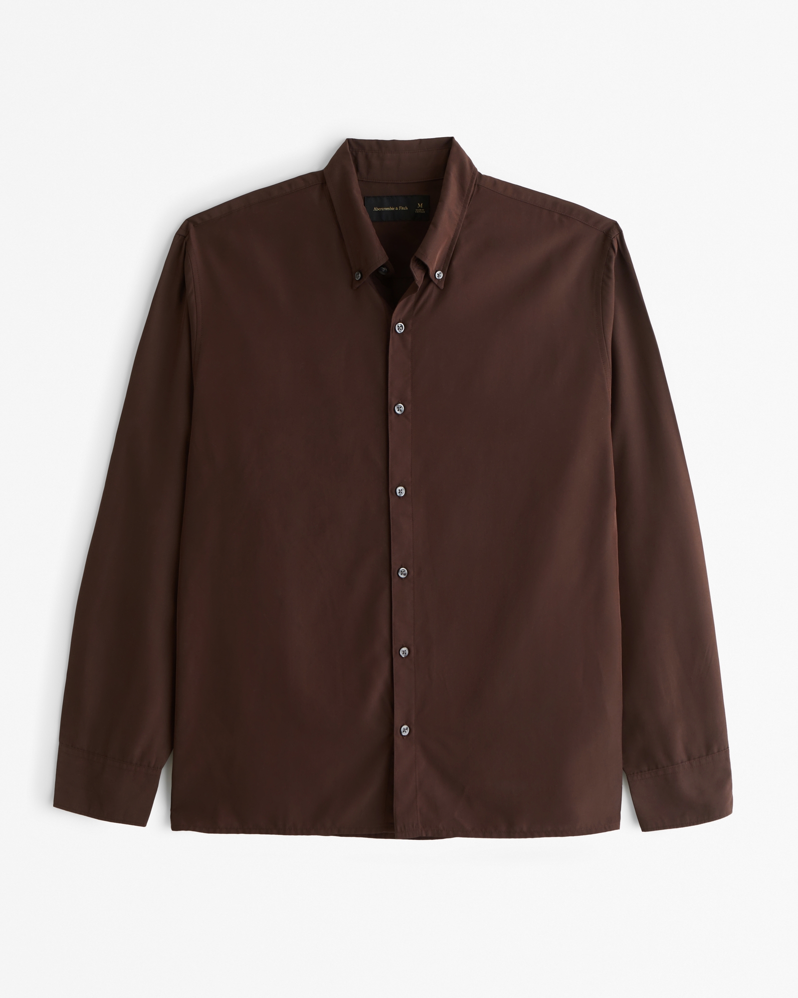 Long-Sleeve Cupro Button-Up Shirt