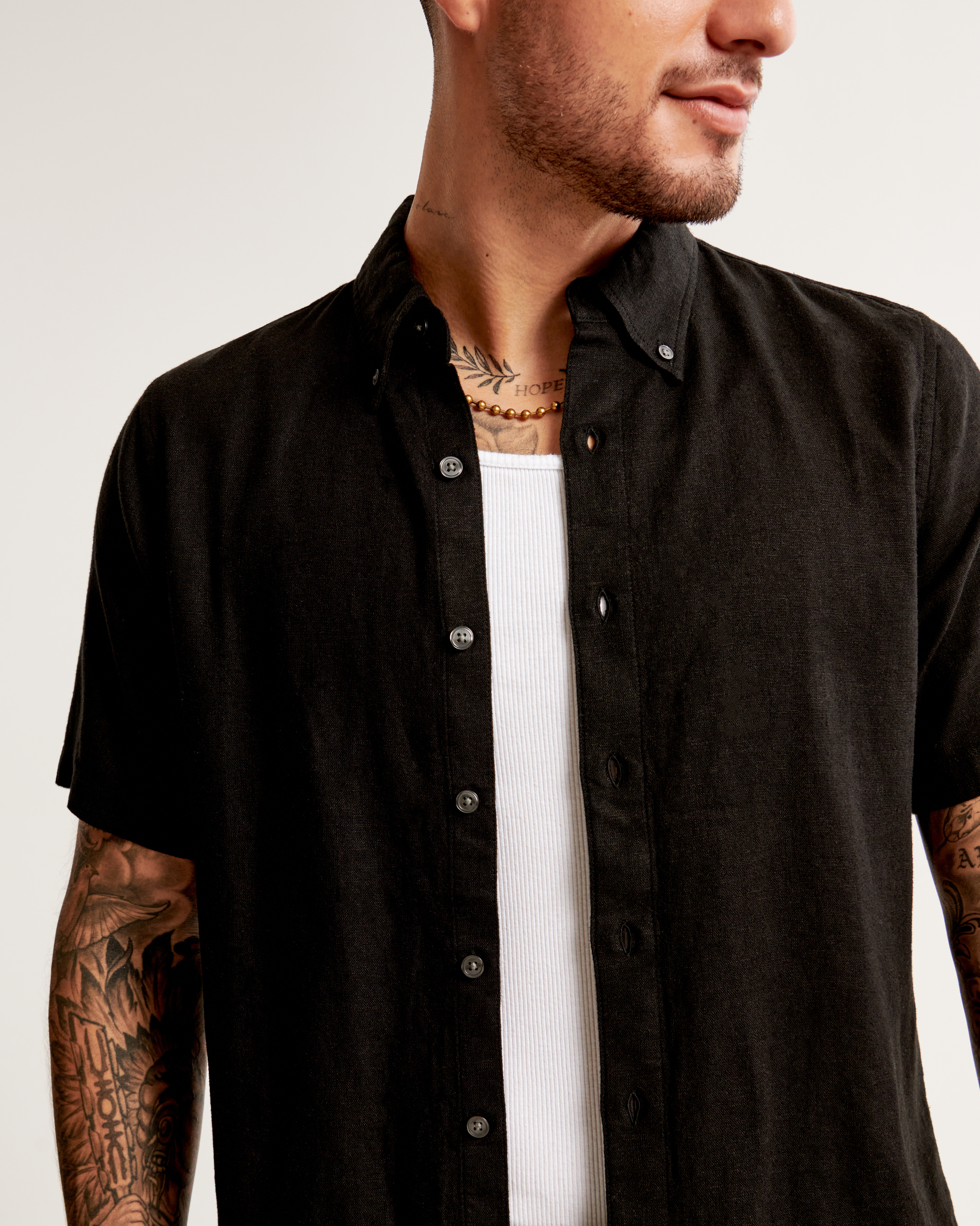 Men’s short cheapest sleeve button up shirt