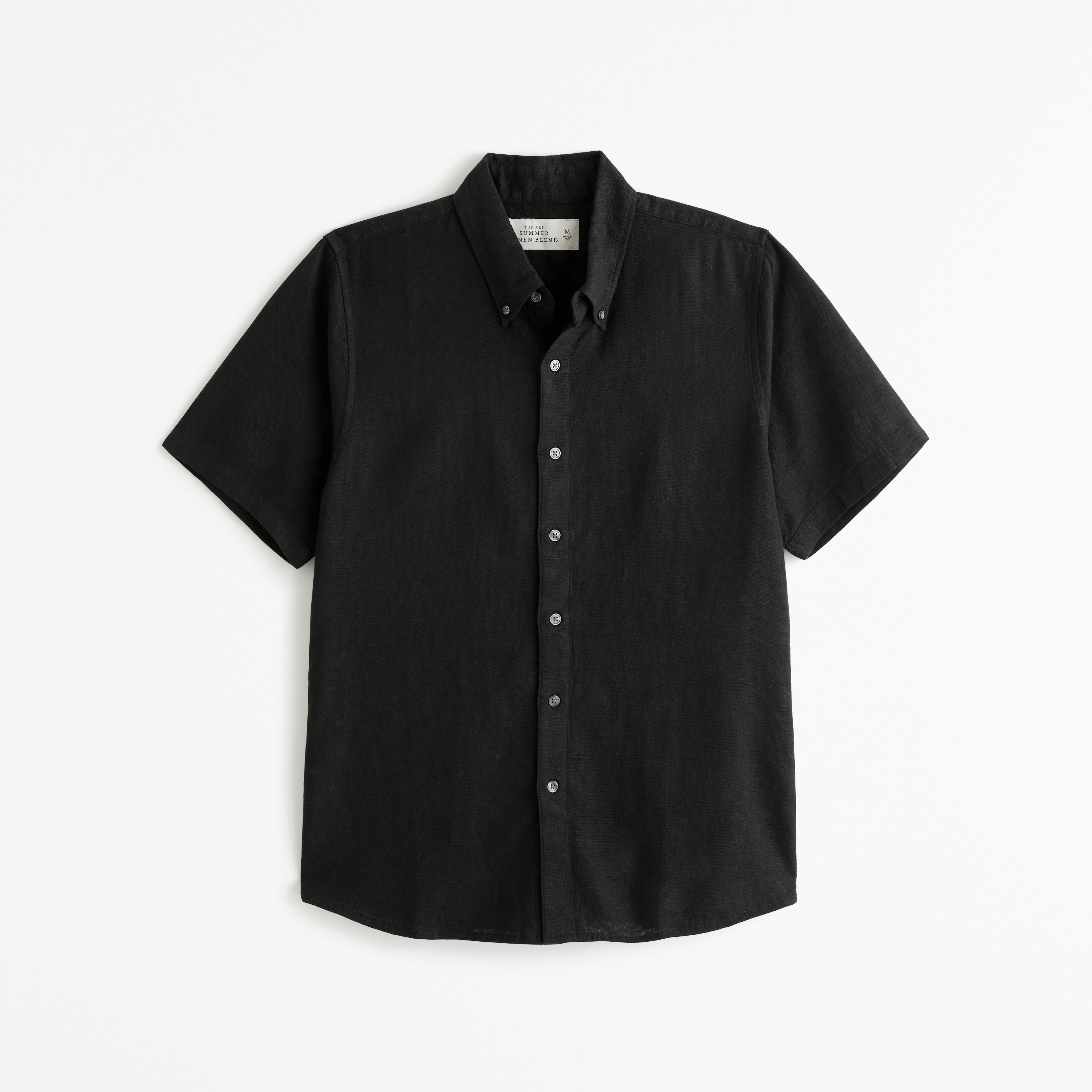 Men's Short-Sleeve Summer Linen-Blend Button-Up Shirt | Men's Tops |  Abercrombie.com