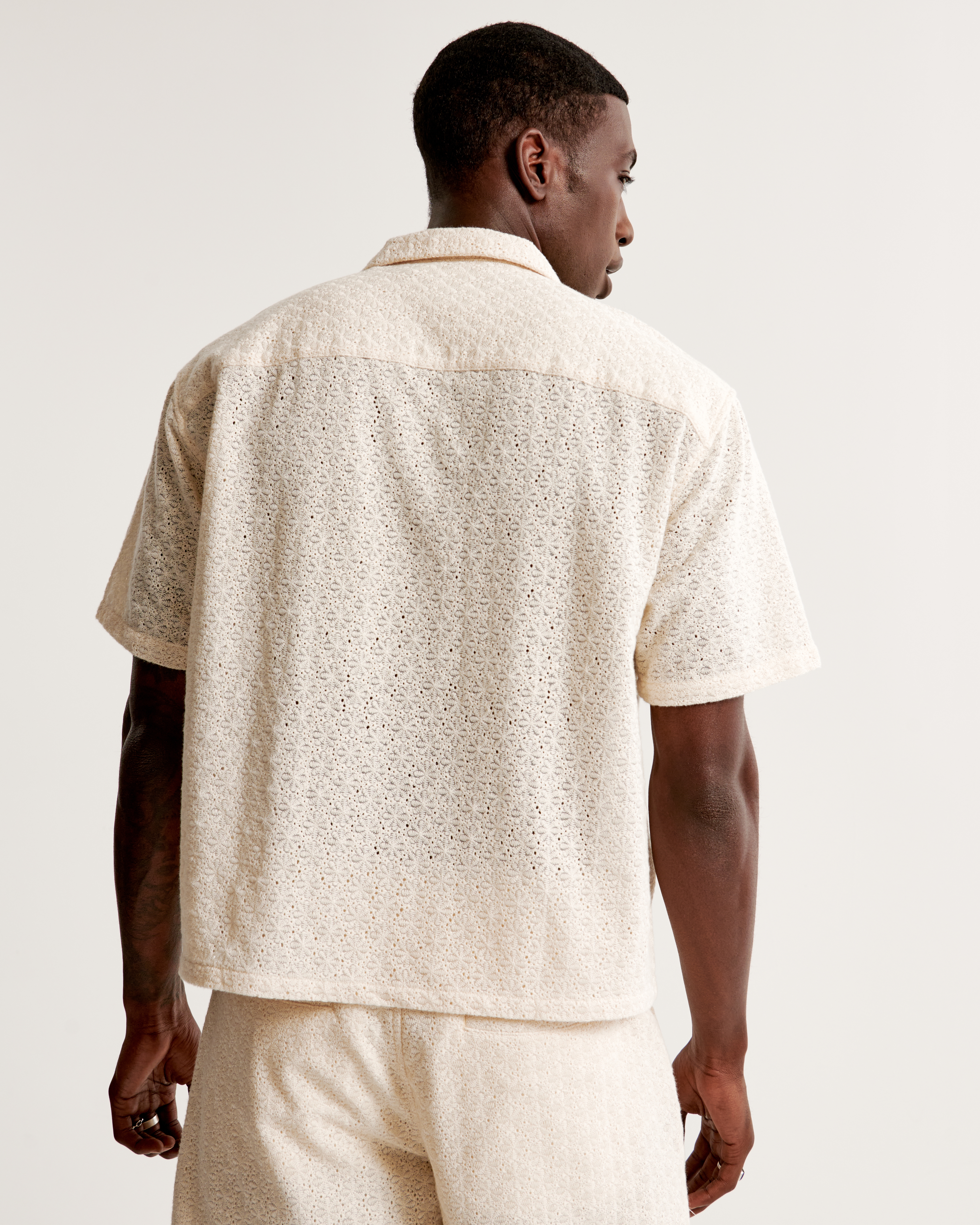 トップス No Maintenance Ley Lace Camp Shirt No Maintenance 