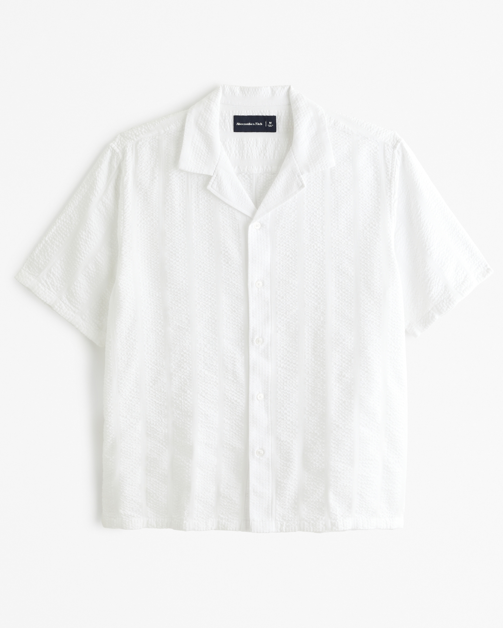 Camp Collar Seersucker Shirt