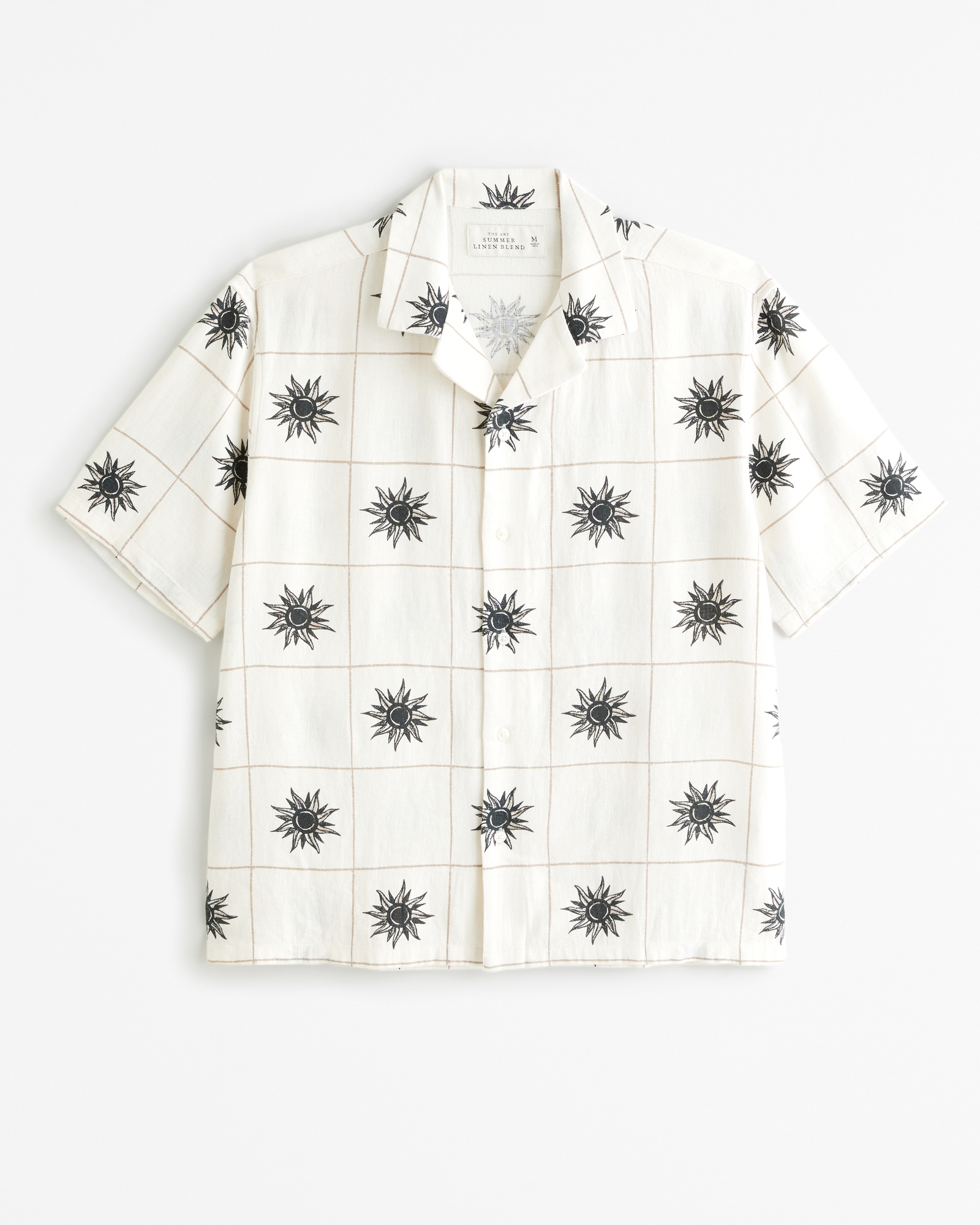 Camp Collar Summer Linen-Blend Shirt