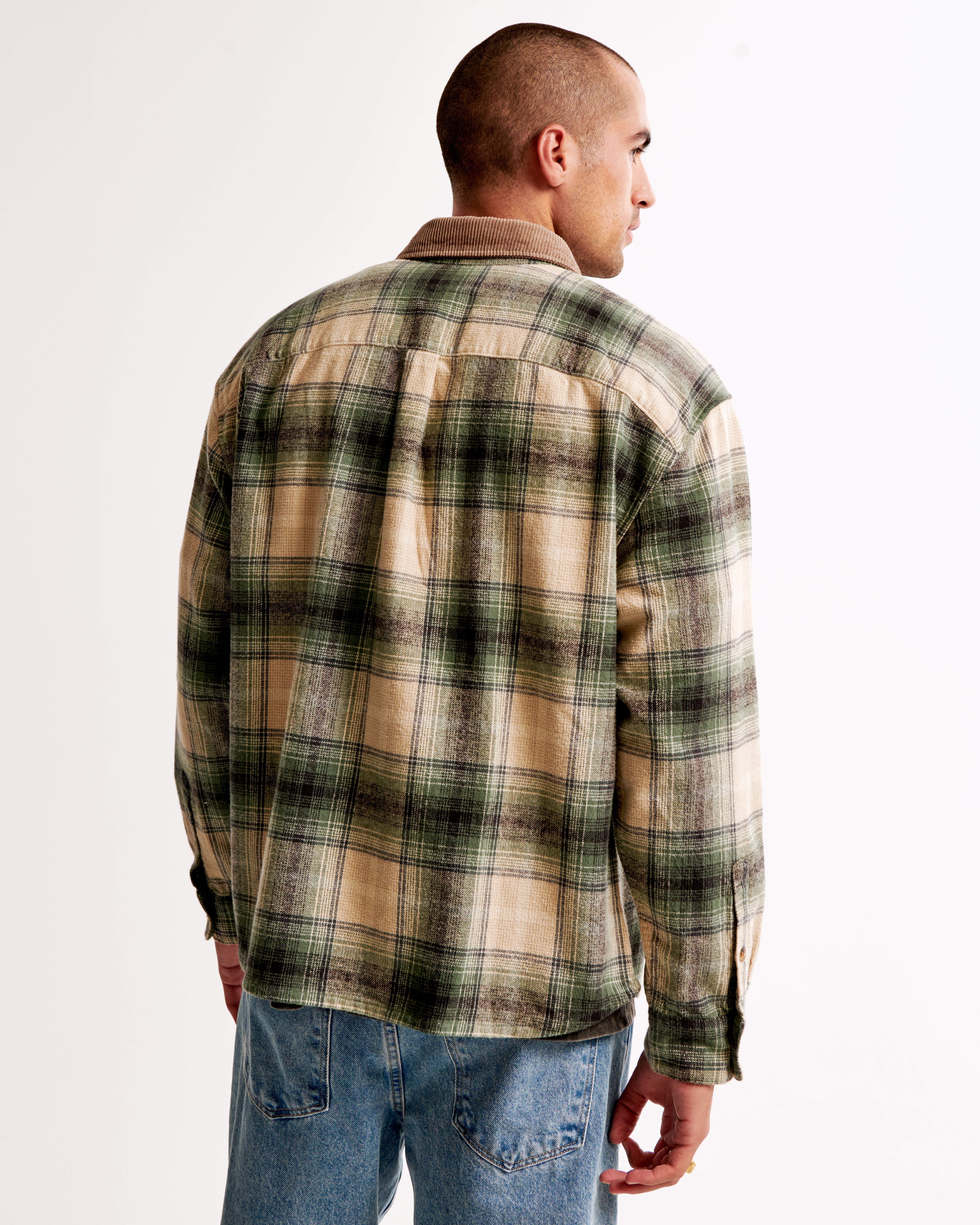 トップス FCRB 21AW BIG LOGO FLANNEL BAGGY SHIRT SOPH. | FLANNEL BIG LOGO BAGGY SHIRT(M KHAKI):