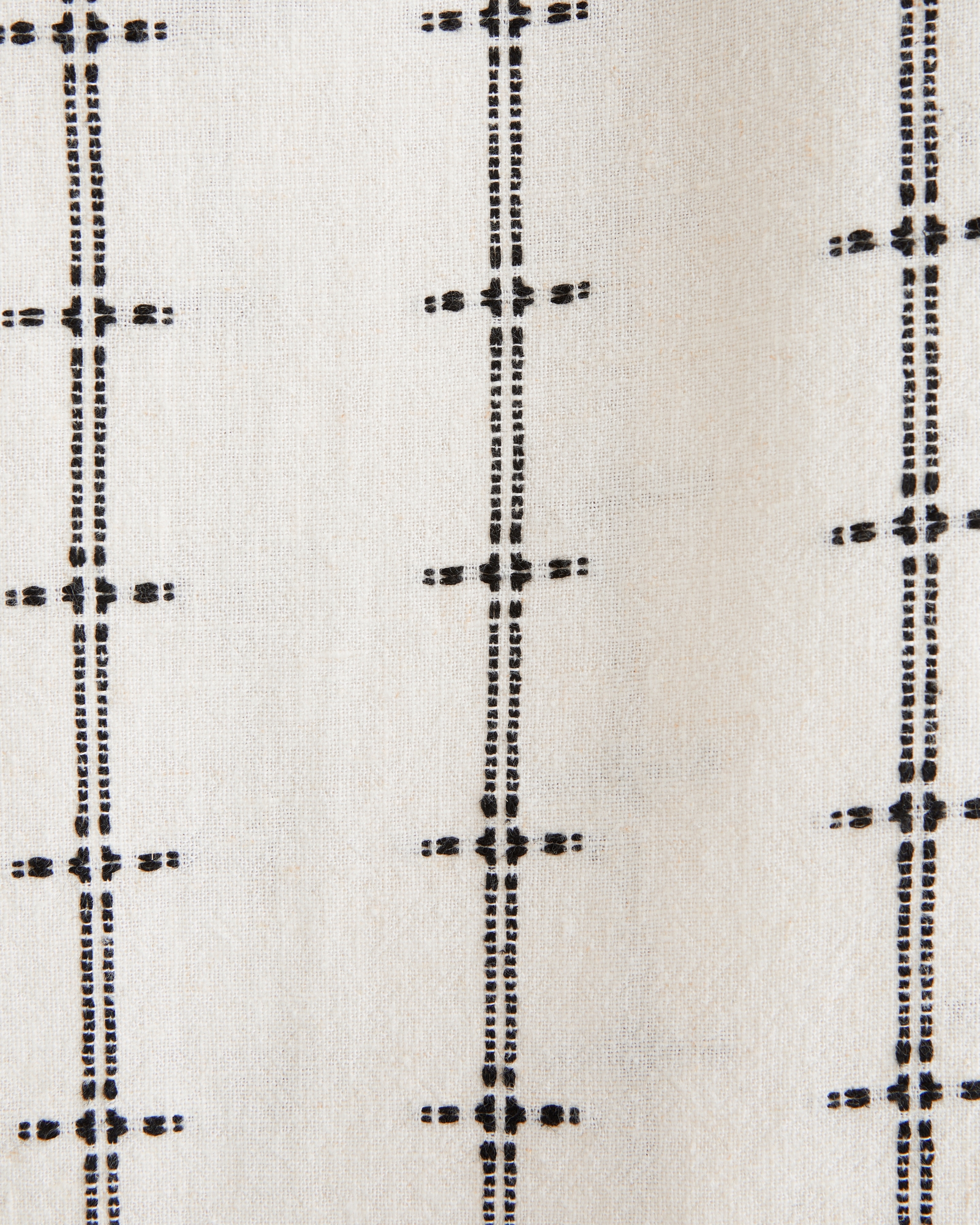 Camp Collar Summer Linen-Blend Embroidered Shirt