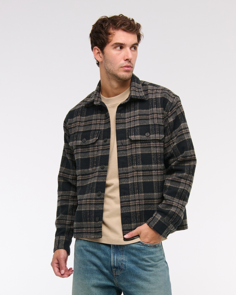 Abercrombie Mens Flannel Abercrombie Flannel Shirt Jacket