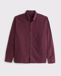 Long-Sleeve Cupro Button-Up Shirt