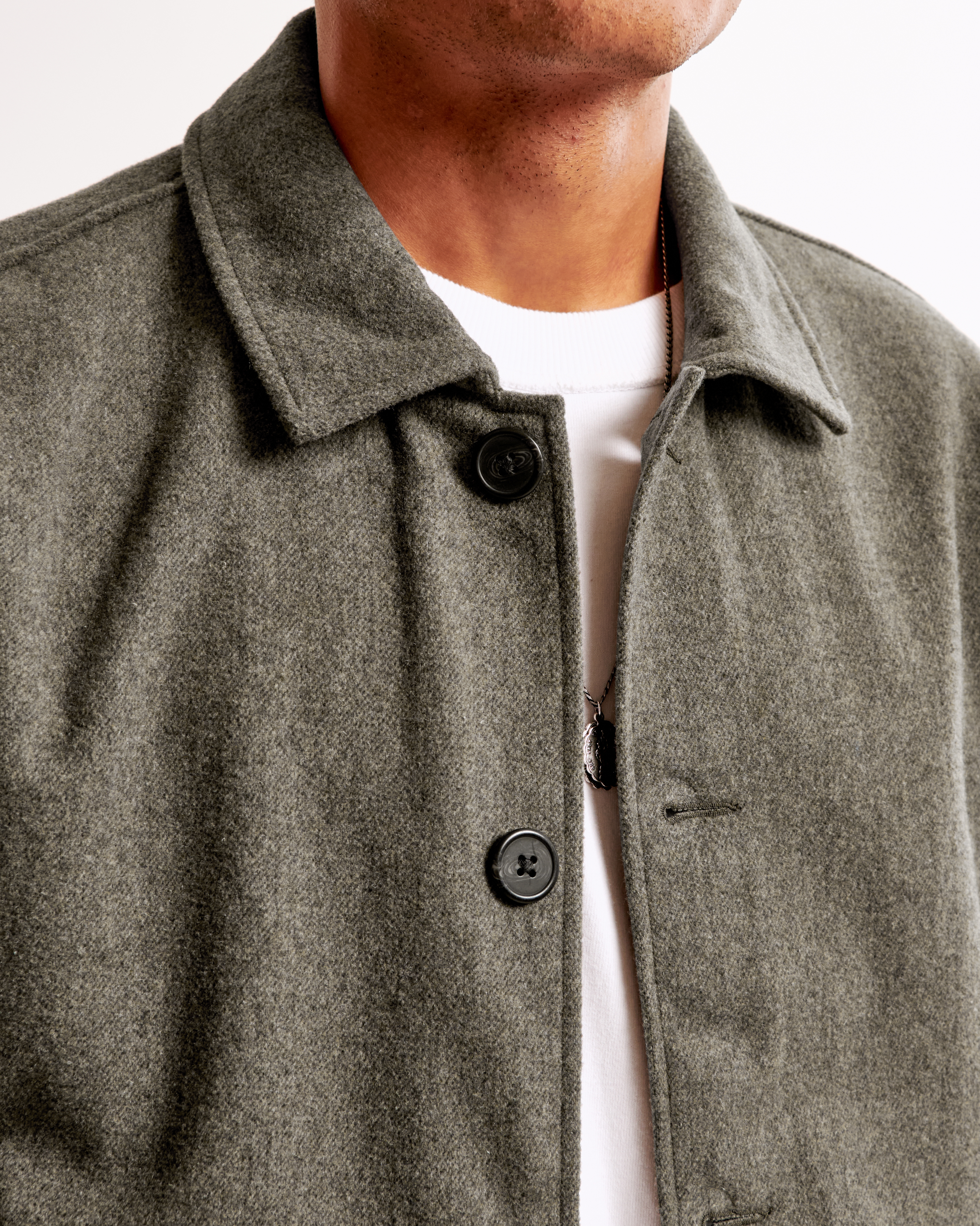 Men's Wool-Blend Shirt Jacket | Men's Clearance Men's Wool-Blend Shirt Jacket | Men's Clearance