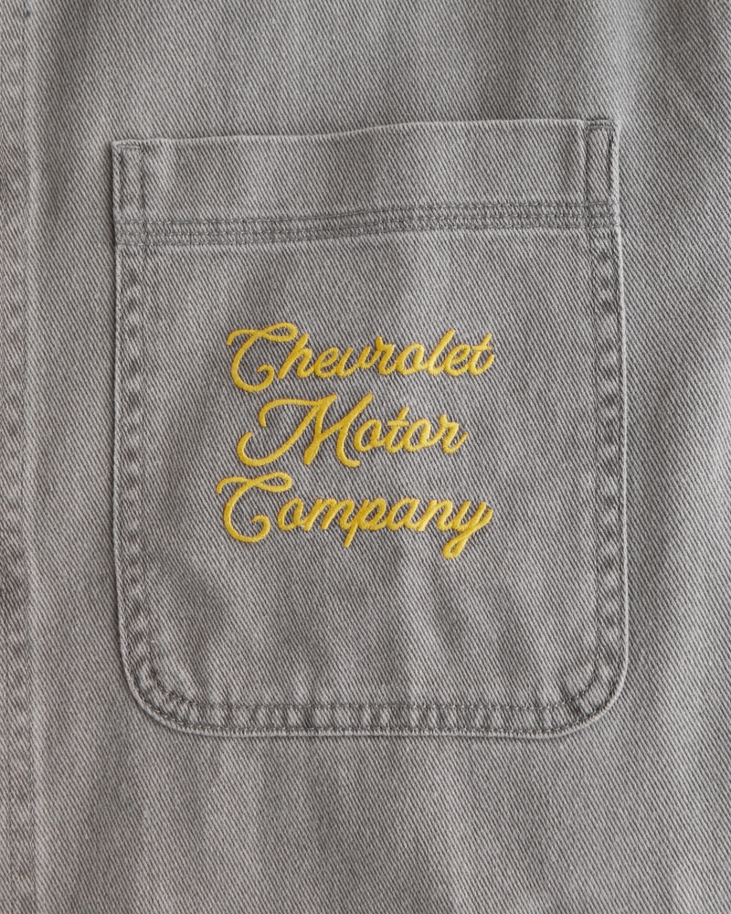 Men's Twill Graphic Shirt Jacket | Men's Clearance