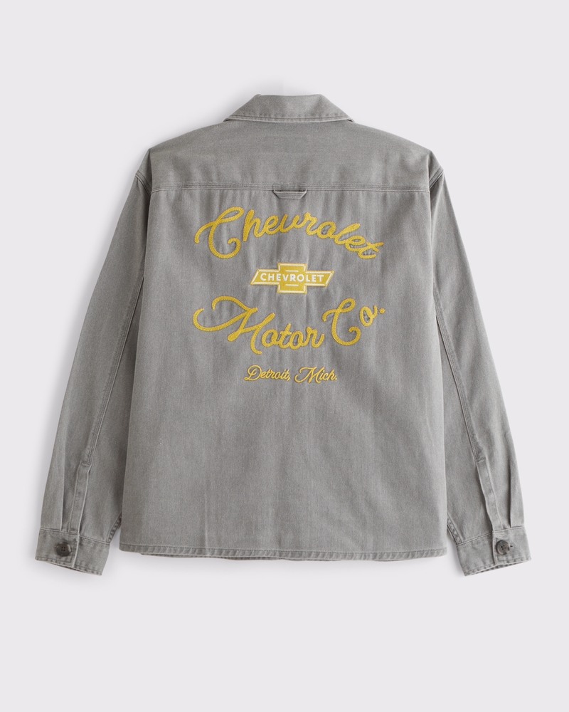 Twill Graphic Shirt Jacket