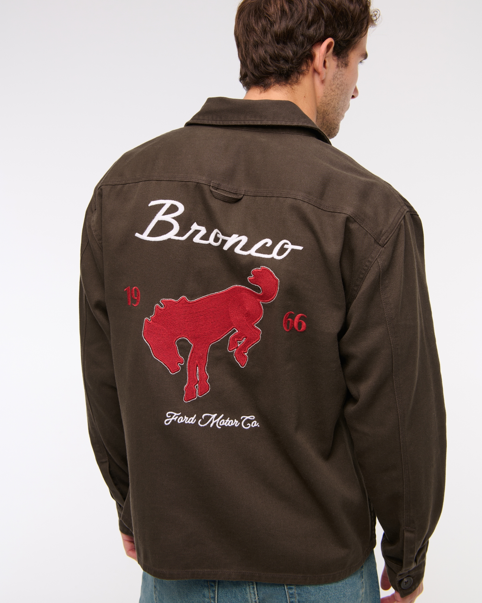 Twill Graphic Shirt Jacket