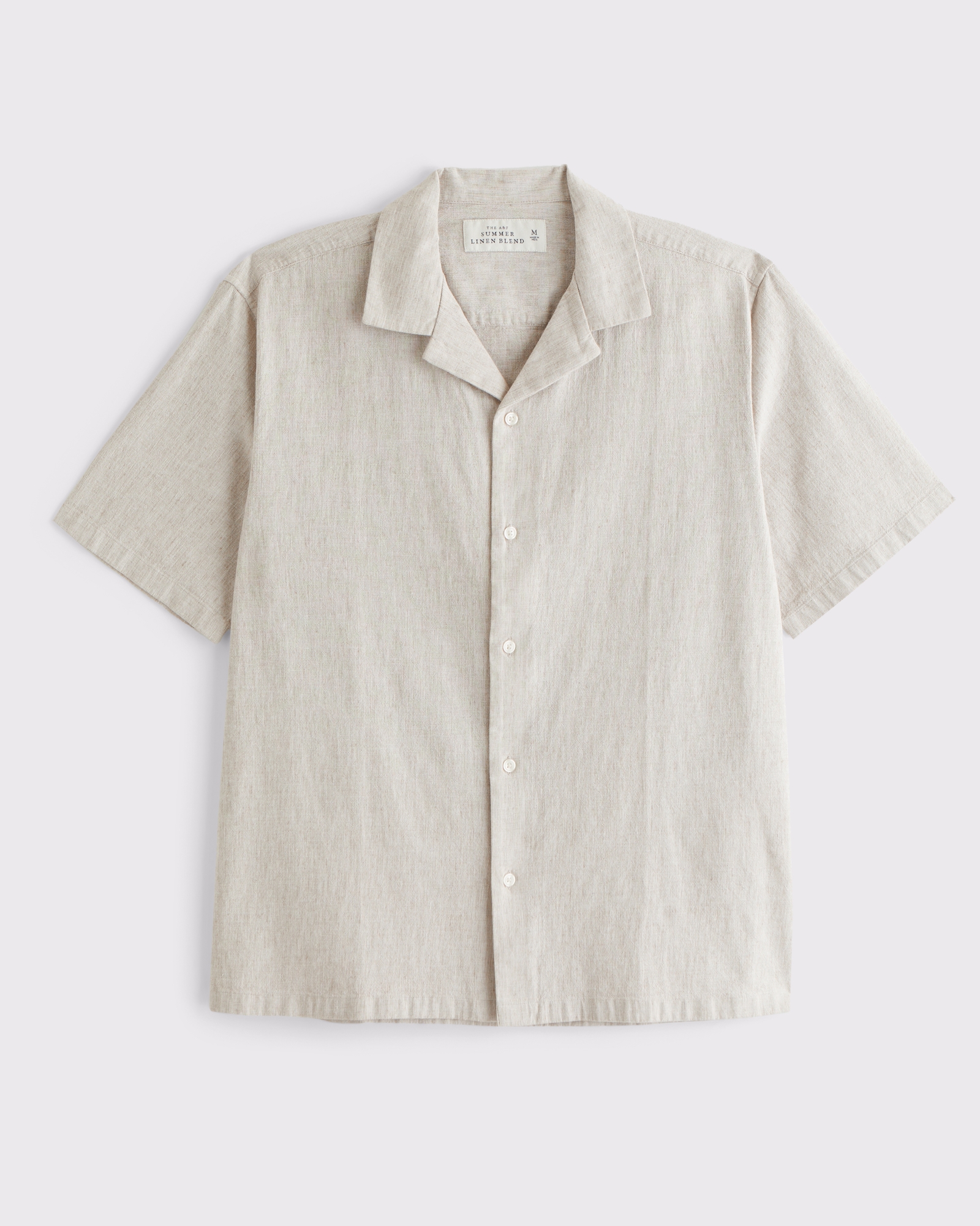 Camp Collar Summer Linen-Blend Shirt