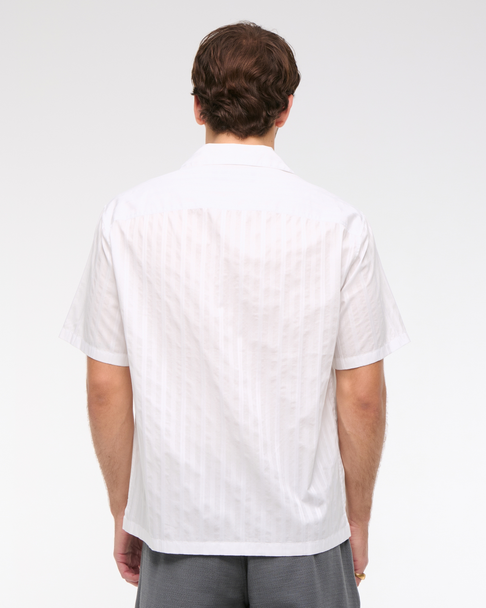 Short Sleeve Tonal Stripe Shirt