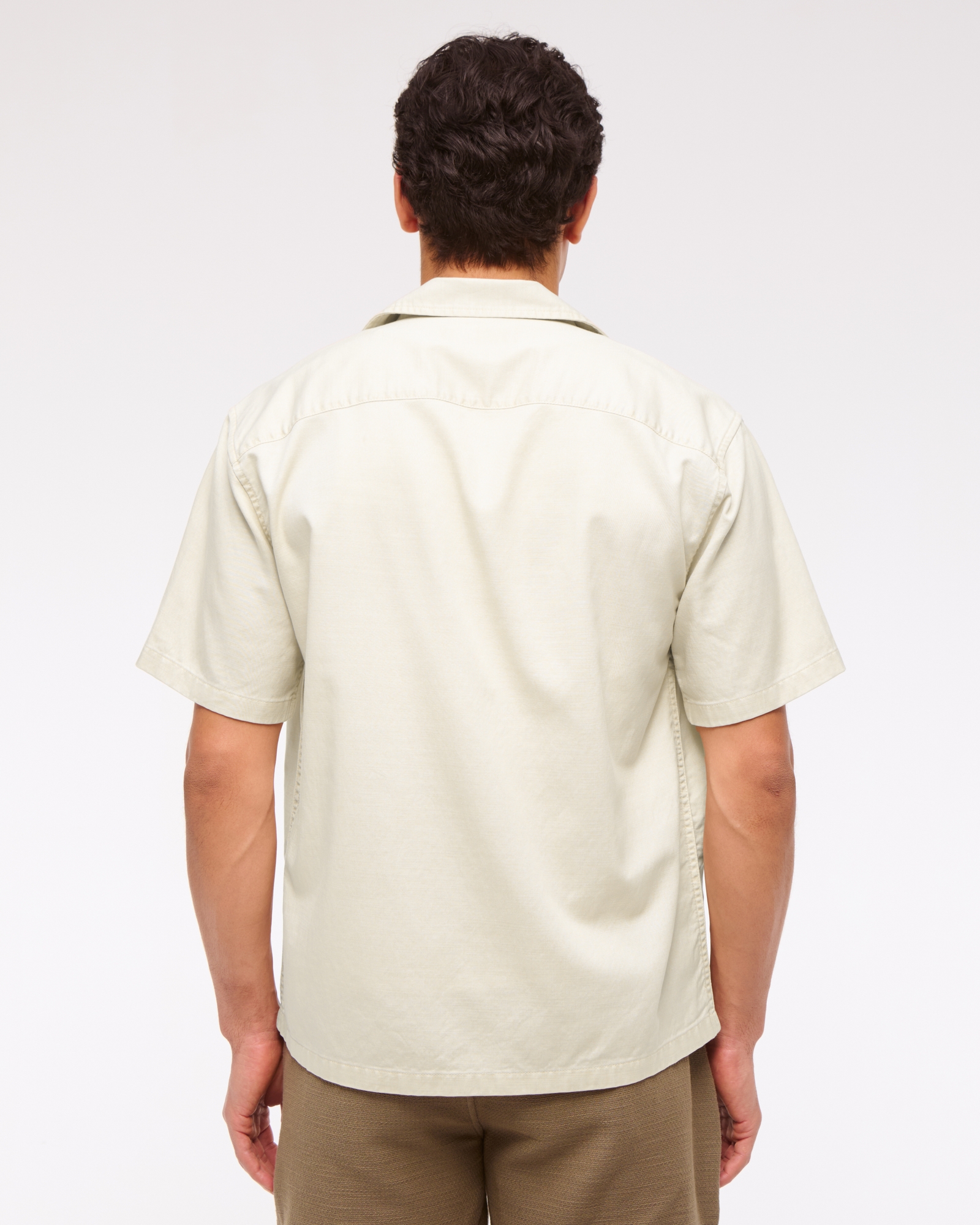 Camp Collar Button-Up Shirt