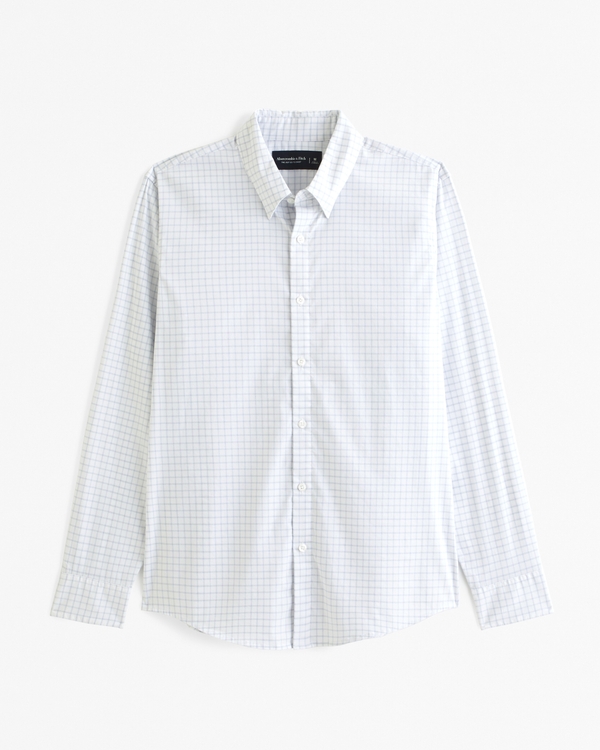 A&F Go-To Shirt, White Pattern