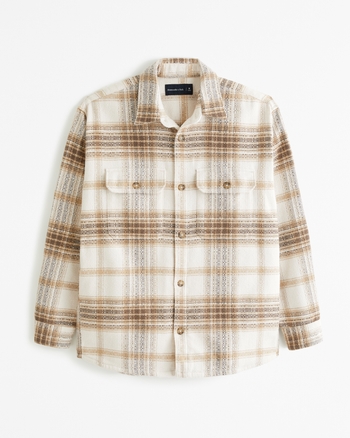 Men's Heavyweight Flannel Shirt Jacket | Men's Sale | Abercrombie.com