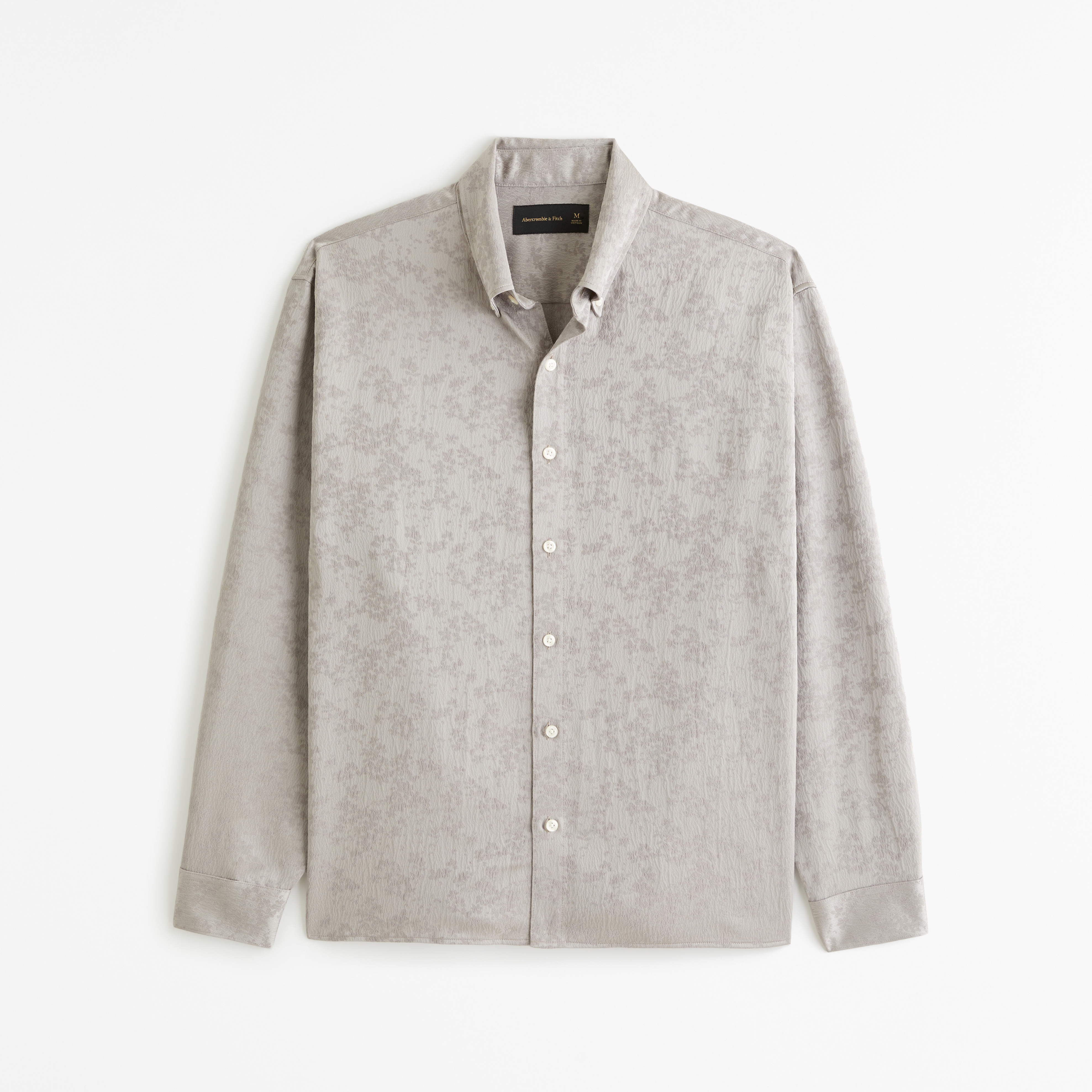 Men's Jacquard Button-Up Shirt | Men's Tops | Abercrombie.com