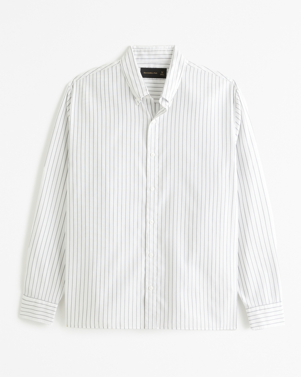 Oxford Shirt, White Stripe