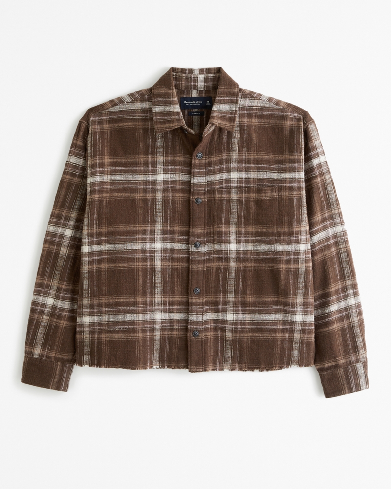 Abercrombie flannel shirt jacket hotsell