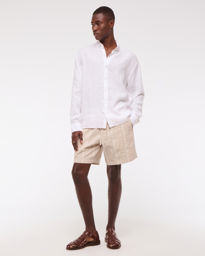 Linen Button-Up Shirt