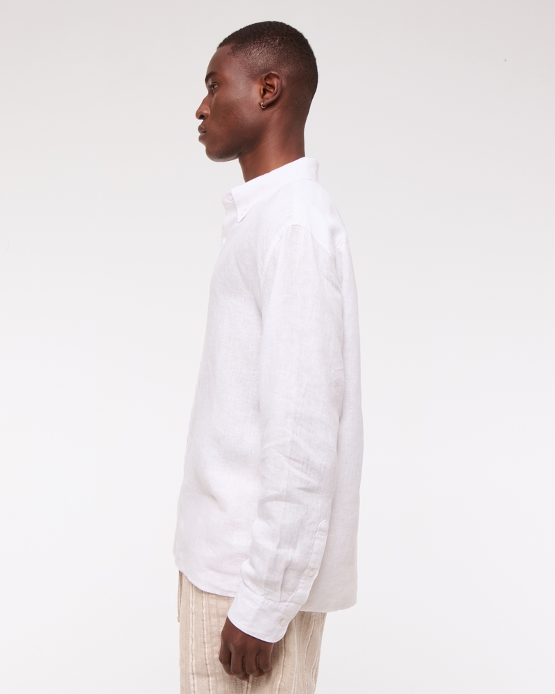 Linen Button-Up Shirt